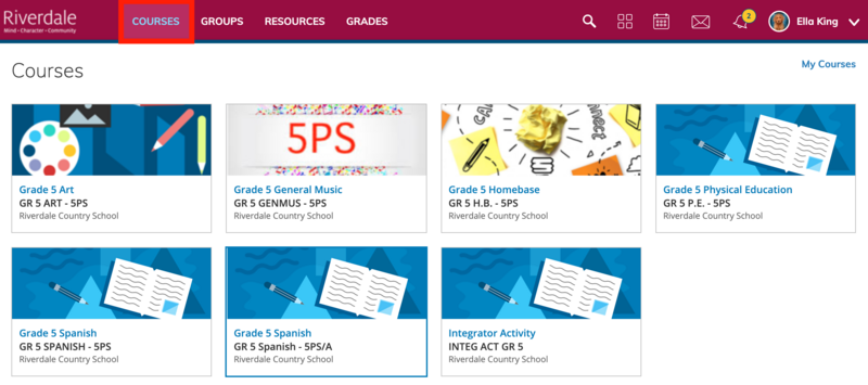 File:Schoology Courses Tab.png