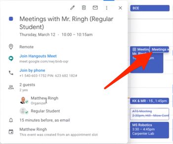 Creating bookable appointment slots in google calendar online